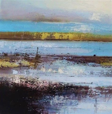 Claire Wiltsher Landscape Painting Fine Balance Abstract Oil On