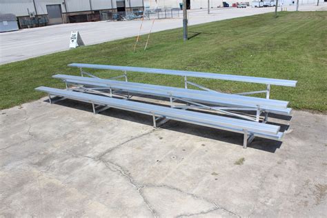 3 Row Aluminum Bleachers for Sale - Custom Sizes Available