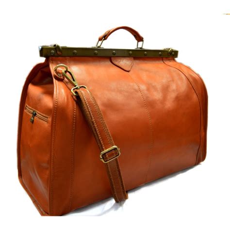 Leather Doctor Bag Mens Travel Bag Womens Cabin Luggage Shoulder Bag