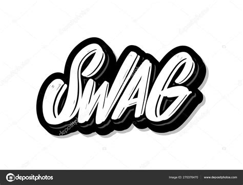 Swag Vector Lettering Stock Vector By Alexgorka