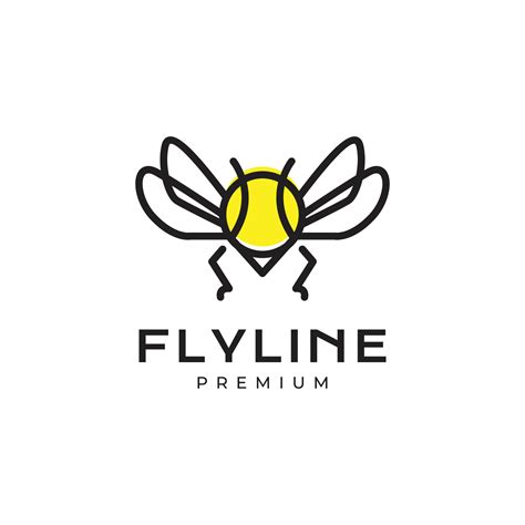 Fly Insect Animal Geometric Minimal Line Logo Design Vector 21608651