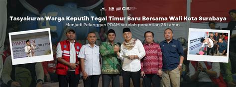 warga keputih tegal timur  syukuran bareng wali kota surabaya