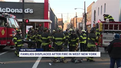 Officials Several Families Displaced Following West New York Apartment