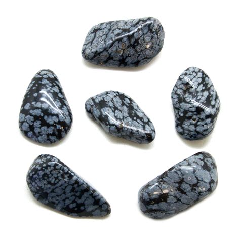 Snowflake Obsidian Tumbled Set Extra Large Crystal Vaults