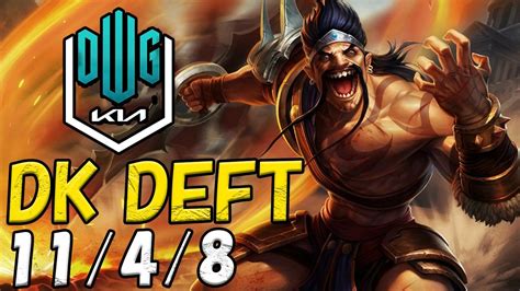 Dk Deft Draven Vs Lucian Adc Patch Kr Rank Youtube