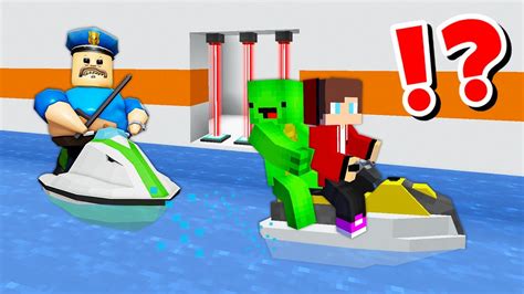 JJ and Mikey vs ROBLOX WATER BARRY'S PRISON RUN CHALLENGE in Minecraft ...