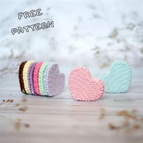 Colorful Heart Shaped Crochet Pattern