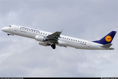 D AEBH Lufthansa Regional Embraer ERJ 195LR ERJ 190 200 LR Photo By