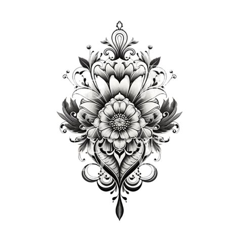 Ornamental Flower Mandala Tattoo Design Tattoos Wizard Designs