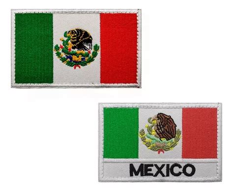 Parche Bordado Bandera M Xico Tricolor Velcro Meses Sin Intereses