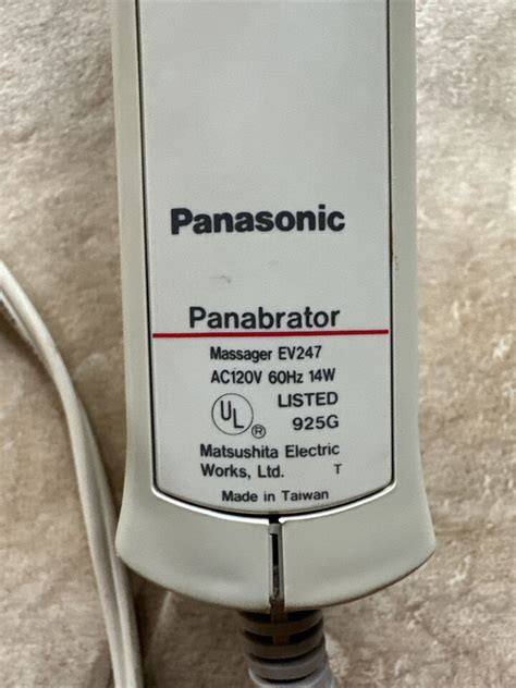 Panasonic Reach Easy Extendible With Heat Handheld Massager Ev247 Variable Speed Ebay