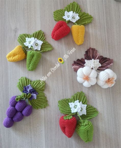 Pin De Andrea Zamorano Em Verduras Y Frutas Amigurumis Frutas De