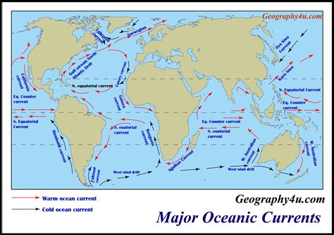 Major Ocean Currents Of The World Map - Michele tajariol