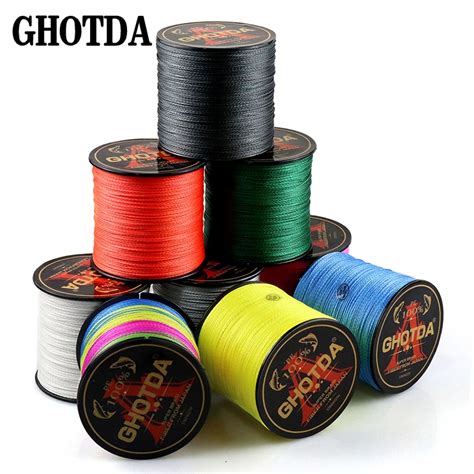 Linha De Pesca Trançada Ghotda 300m 4x 8x Linha Japonesa