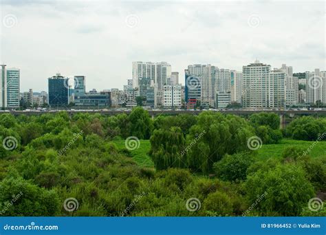 Hangang River In Seoul In Summer In Korea Stock Photo Image Of