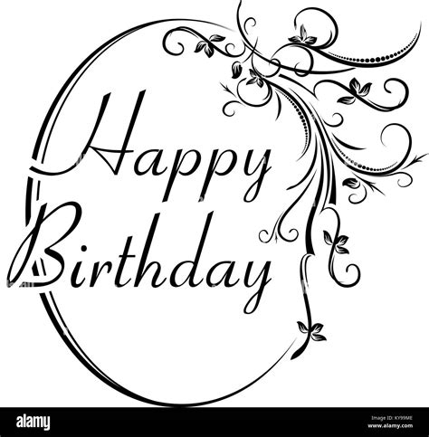 Happy Birthday Black and White Stock Photos & Images - Alamy