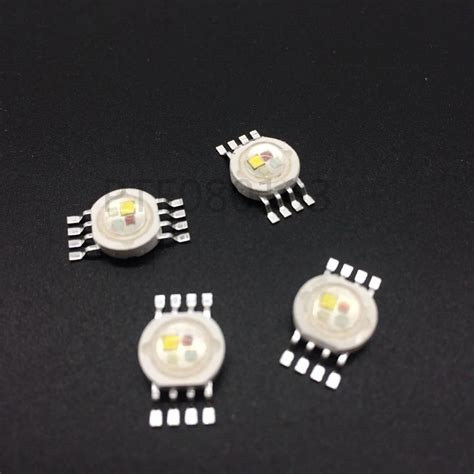 100PCS RGBW RGB W 4 3W 12W LED Lamp Emitter Diodes For Stage Lighting