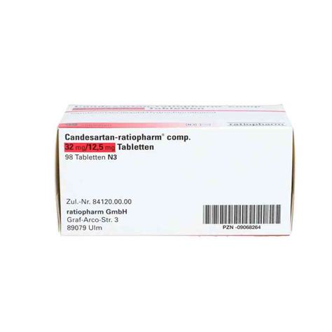 Candesartan Ratiopharm Compositus Mg Mg Tabletten Stk