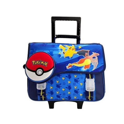 Cartable Roulettes Pokemon Cm Cdiscount Bagagerie Maroquinerie