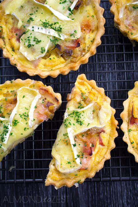 Caramelized Leek Brie And Ham Quiche Recipe