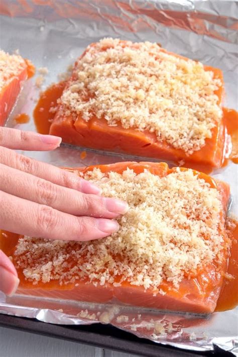 Buffalo Salmon Recipe With Spicy Hot Sauce And A Crisp Panko Topping