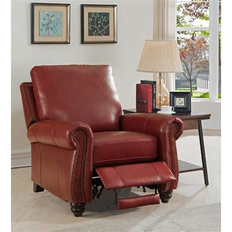 Adriano Leather Manual Recliner Leather Recliner, Recliner Chair, Lounge Chair, Armchair, Darby ...