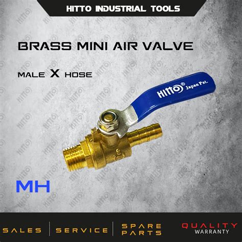 Hitto 14 Brass Mini Ball Valves Male Female Thread Hose Water Oil Air Gas Fuel Shutoff