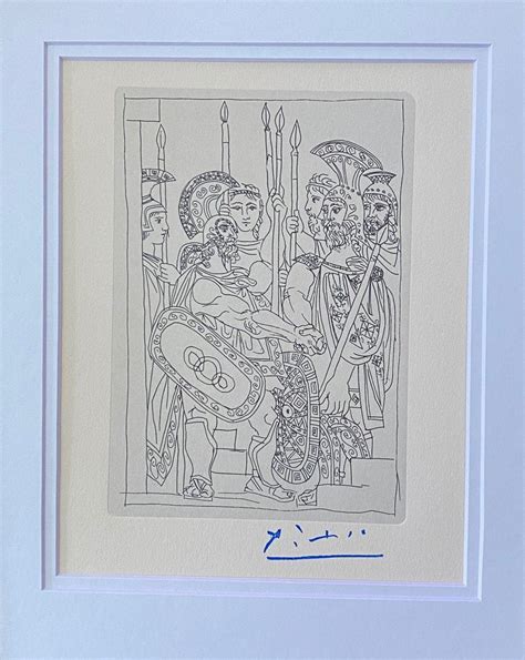 Pablo Picasso 1962 Firmado Grabado Enmarañado Para Ser Enmarcado En