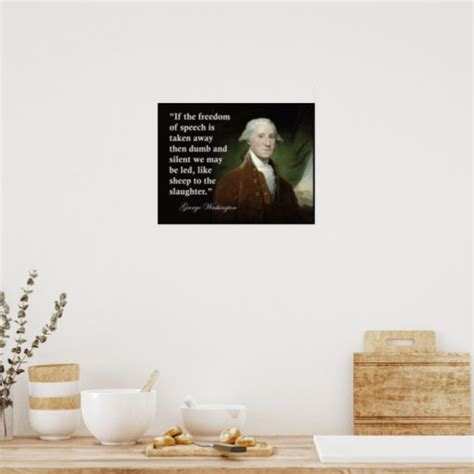 George Washington Freedom Of Speech Quote Print Zazzle