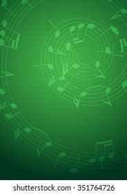 Green Music Background Notes Stock Illustration 351764726 | Shutterstock