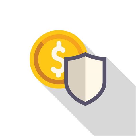 shield protecting dollar coin savings finance security icon