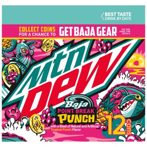 Mountain Dew Baja Point Break Punch 12 Pk 12 Fl Oz King Soopers