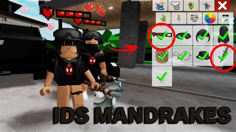 código ID de ROUPAS MANDRAKES no BROOKHAVEN em 2023 YouTube