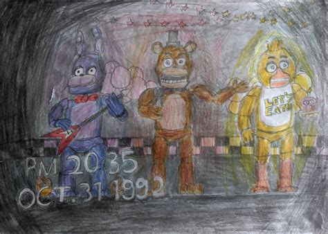 Freddy Fazbear halloween tape drawn : r/fivenightsatfreddys