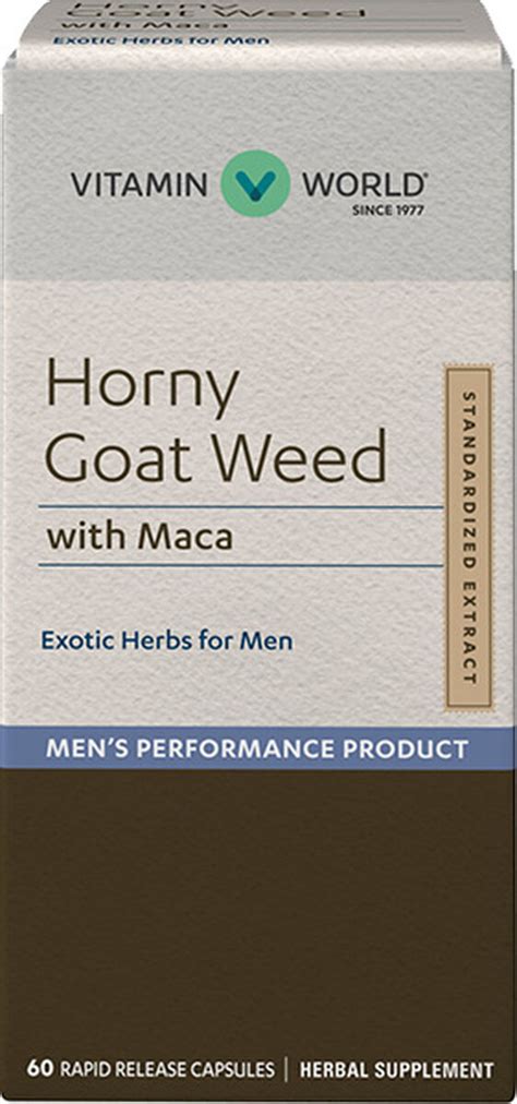 Vitamin World Horny Goat Weed With Maca Chemart Pharmacy