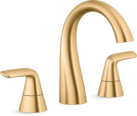 Shop KOHLER Avail Gold Complete Bathroom Set With Widespread Faucet At