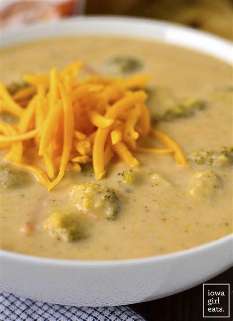 Crock Pot Broccoli Cheddar Potato Soup Iowa Girl Eats