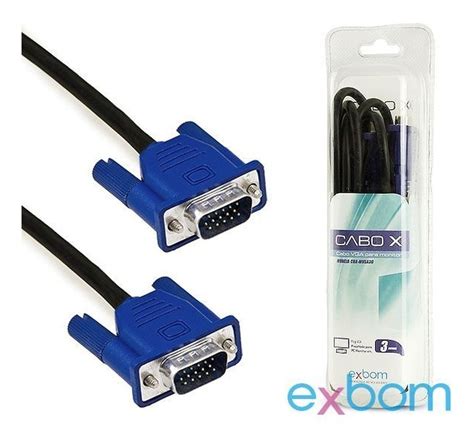 Cabo Vga Para Monitor Metros Cbx Mvga Exbom Mercado Livre