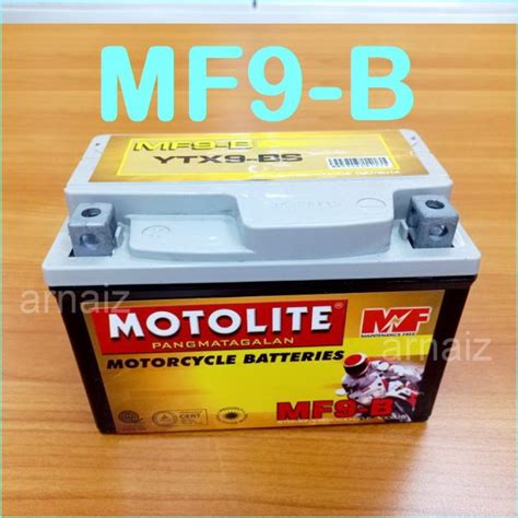 Motolite MF9 B Maintenance Free Motorcycle Battery YTX9 BS MF9B YTX9B