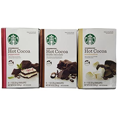 Starbucks Hot Cocoa Mix Assortment Pack 1 Oz X 24 Pack 3 X 8 Pack Variety Box