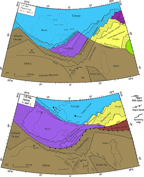 Plate Tectonic Maps Of Alpine Tethys And The Western Embayment Of