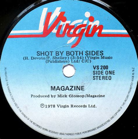 Magazine - Shot By Both Sides (1978, Vinyl) | Discogs