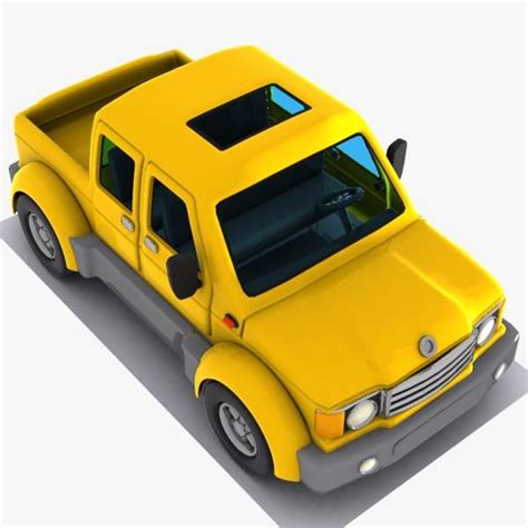 Camioneta Pickup De Dibujos Animados 2 Modelo 3d 15 Unknown 3ds