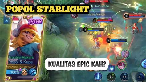 RIVIEWS STRARLIGTH POPOL AND KUPA INI MAH KUALITAS EPIC CUK EFEK