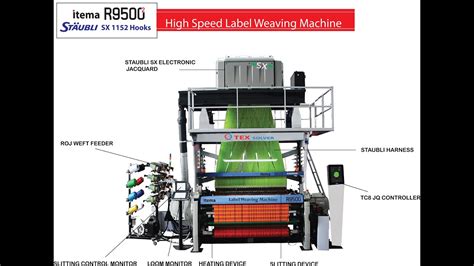 Itema R With Staubli Sx Woven Label Machine Youtube