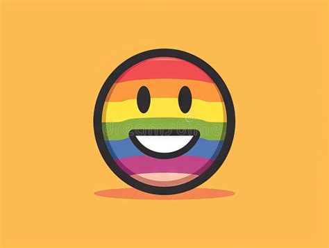 A Rainbow Egg with a Smiley Face Stock Illustration - Illustration of ...