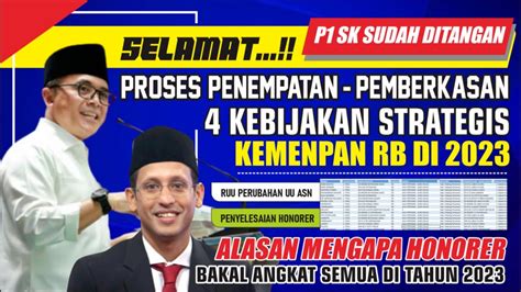 KABAR GEMBIRA SK PPPK DITANGAN INI 4 ARAH KEBIJAKAN KEMENPAN RB