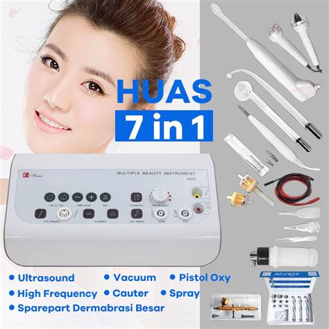 Jual 7 In 1 Multiple Detox Alat Facial Basic Ultrasonic HF Vacum Spray