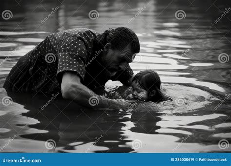 River Baptism In The Name Of The Father And Of The Son And Of The