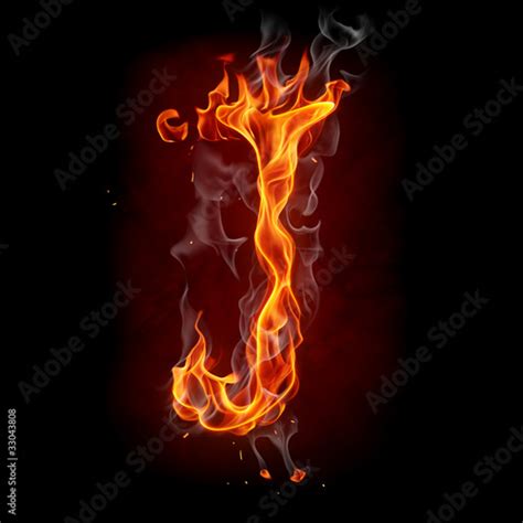 Fire Font Letter J Stock Photo And Royalty Free Images On Fotolia